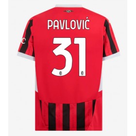 AC Milan Strahinja Pavlovic #31 Hjemme skjorte 2024-25 Kortermet